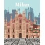 CreArt pictura pe numere pentru adulti Milano plin de culoare